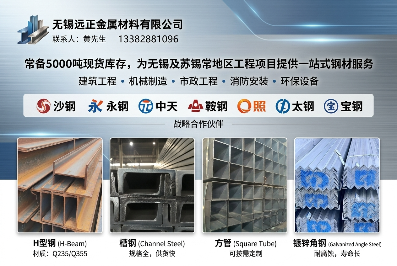 常州方管常州镀锌管常州钢材批发 无锡远正金属现货库存